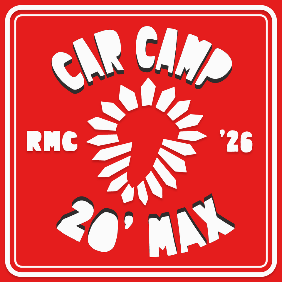 Car camping pass, 20 feet max.