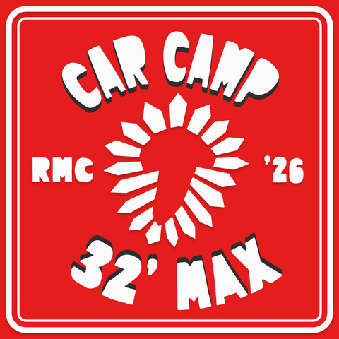 Car camping pass, 32 feet max.