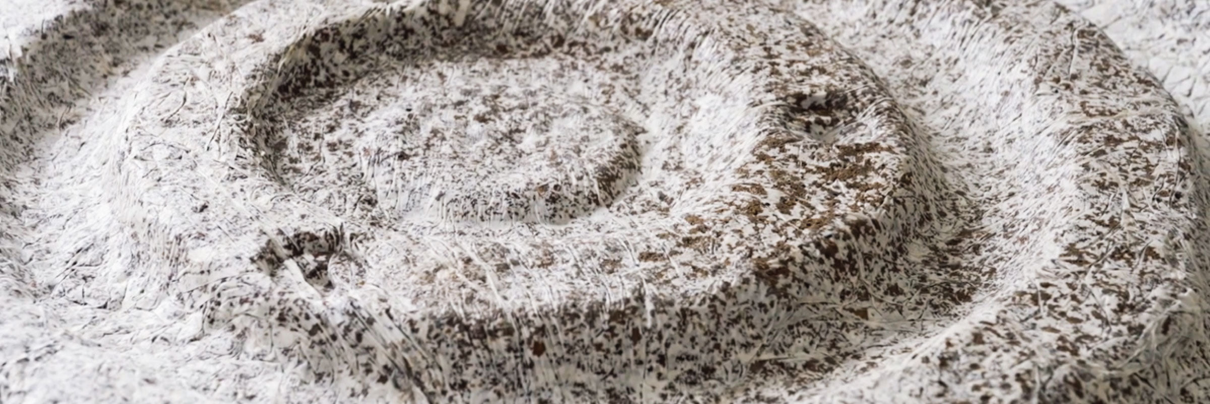 Ricochet Sculpture in Mycelium